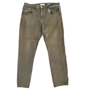 Warp Weft Jeans‎ ORD Chicago Straight Men's Moss Green 38x34 Actual 37x31